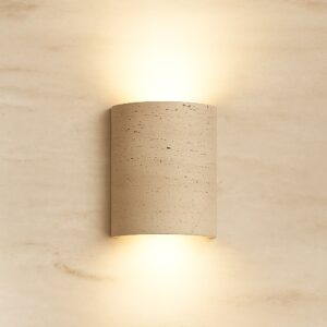 LYRA - Travertine Wall Sconce